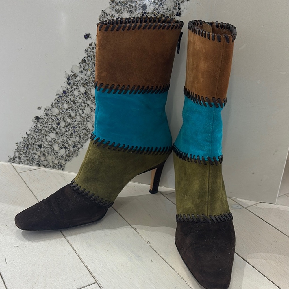 Fabulous Ferragamo Suede Boots